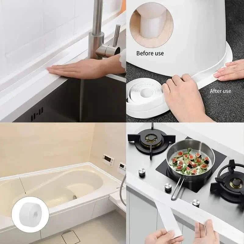 Ruban adhésif d'étanchéité pour évier de cuisine et de salle de bain