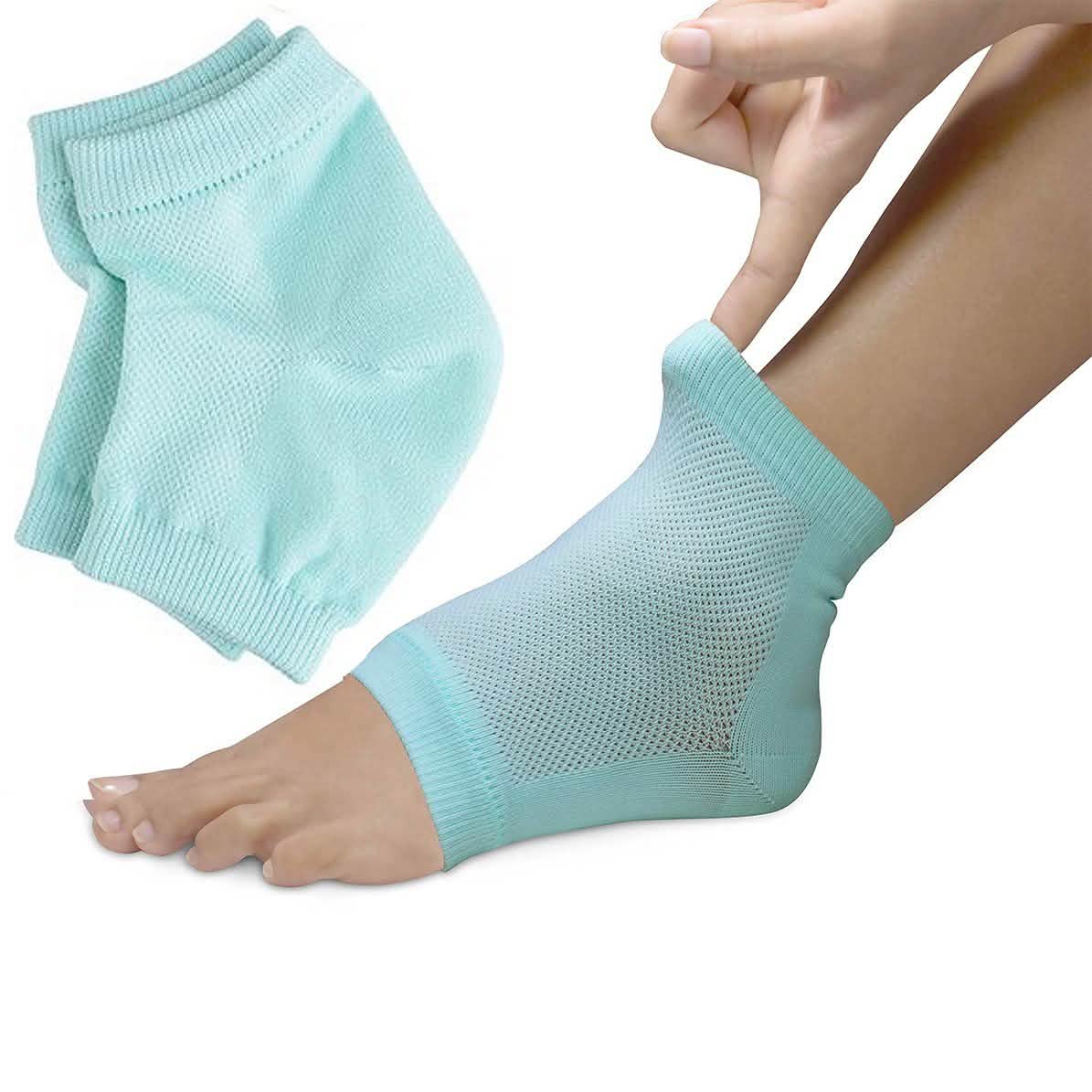 Chaussettes de talon hydratantes en gel pour le spa