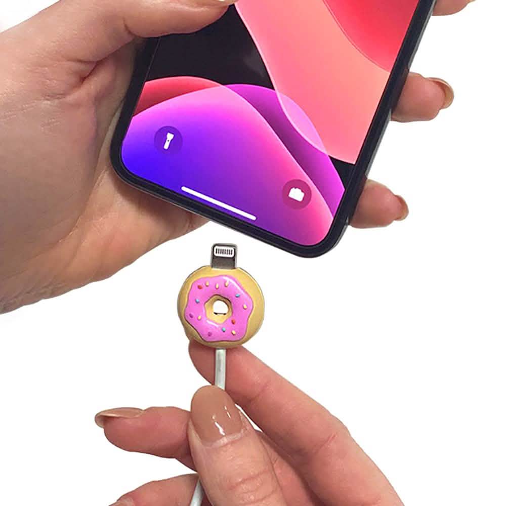 MojiPower Protège-câble pour chargeur de smartphone iPhone et Android