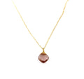 Collier Morganite Briolette Or Rempli 14k