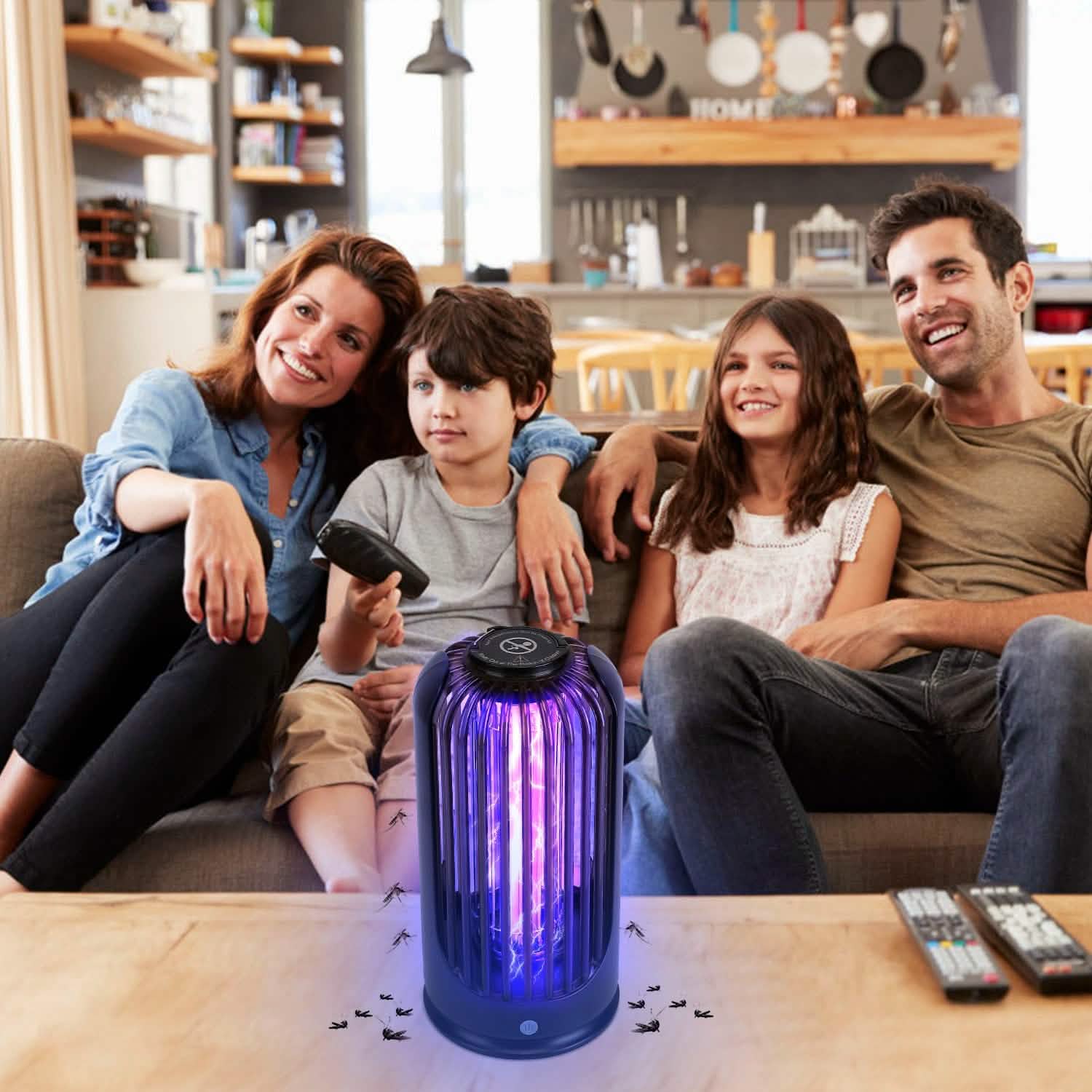 Lampe Anti-Moustiques 2000V Contrôle des Nuisibles Haute Puissance