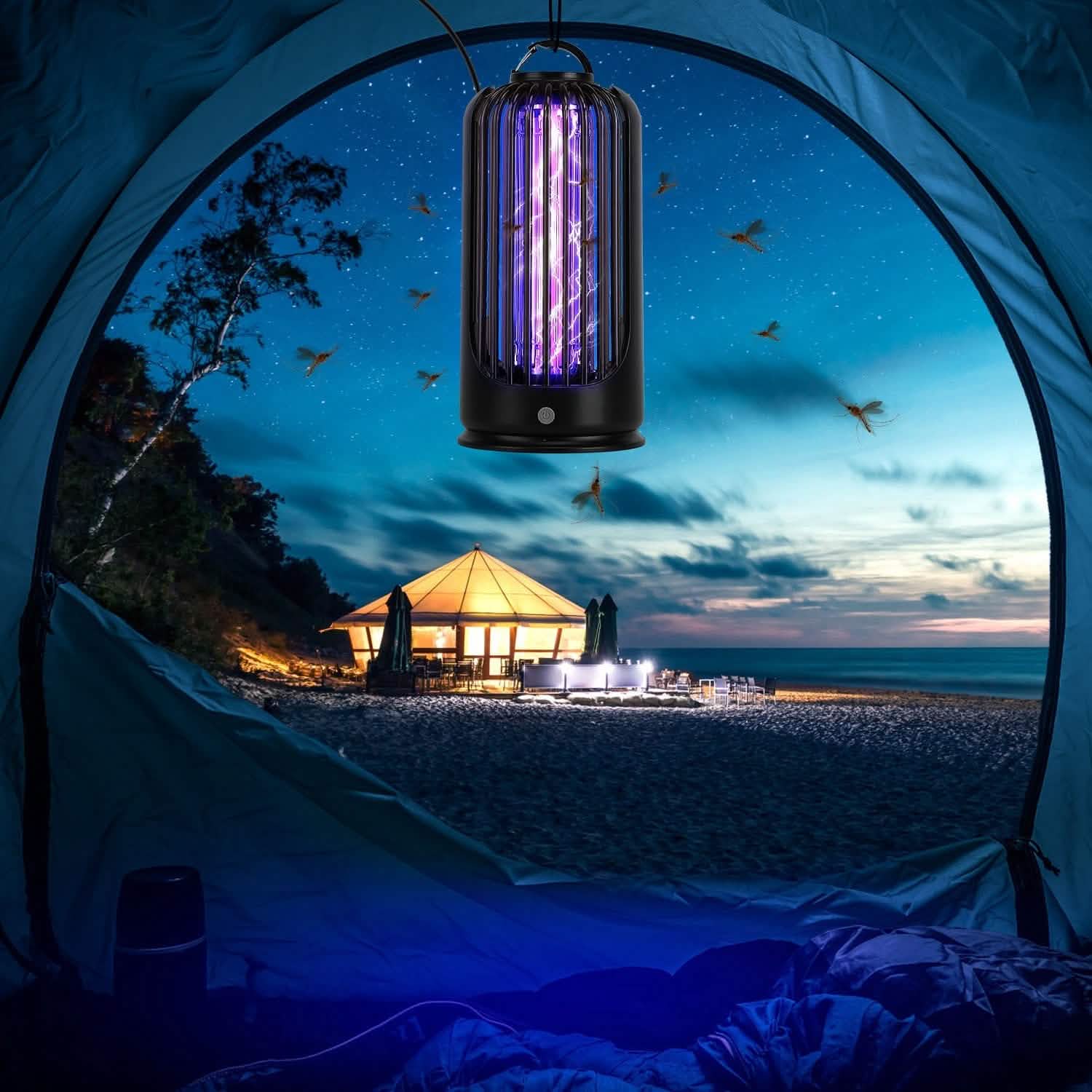 Lampe Anti-Moustiques 2000V Contrôle des Nuisibles Haute Puissance