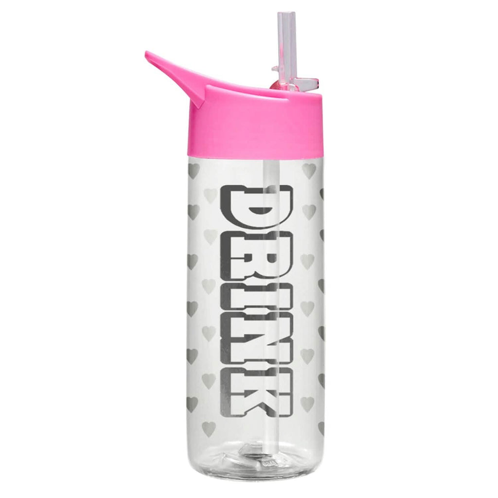 Bouteilles d'eau anti-fuite de 950 ml avec paille amovible et messages de motivation