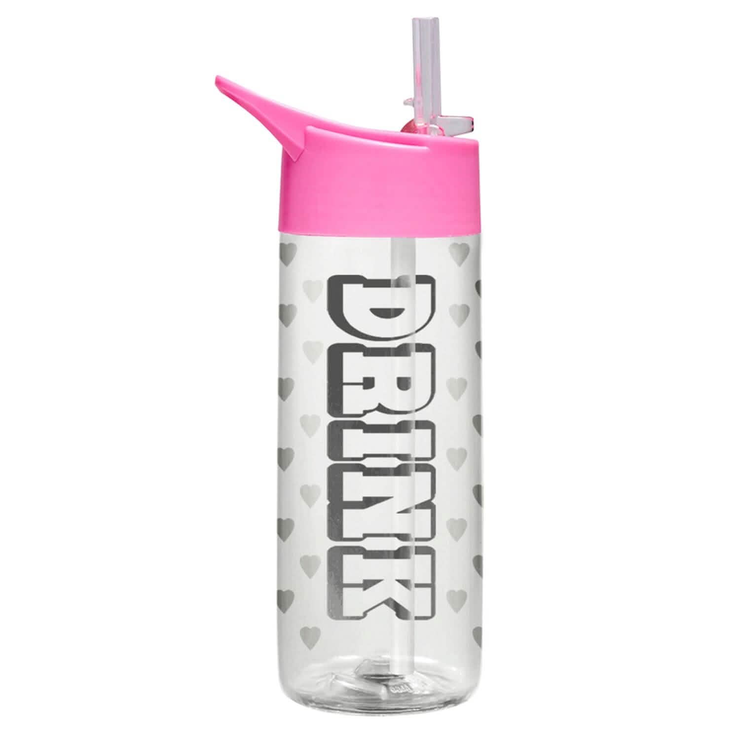 Bouteilles d'eau anti-fuite de 950 ml avec paille amovible et messages de motivation