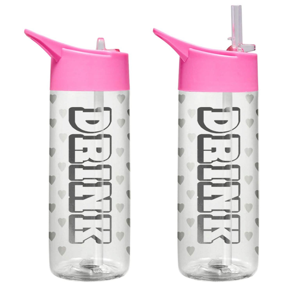 Bouteilles d'eau anti-fuite de 950 ml avec paille amovible et messages de motivation