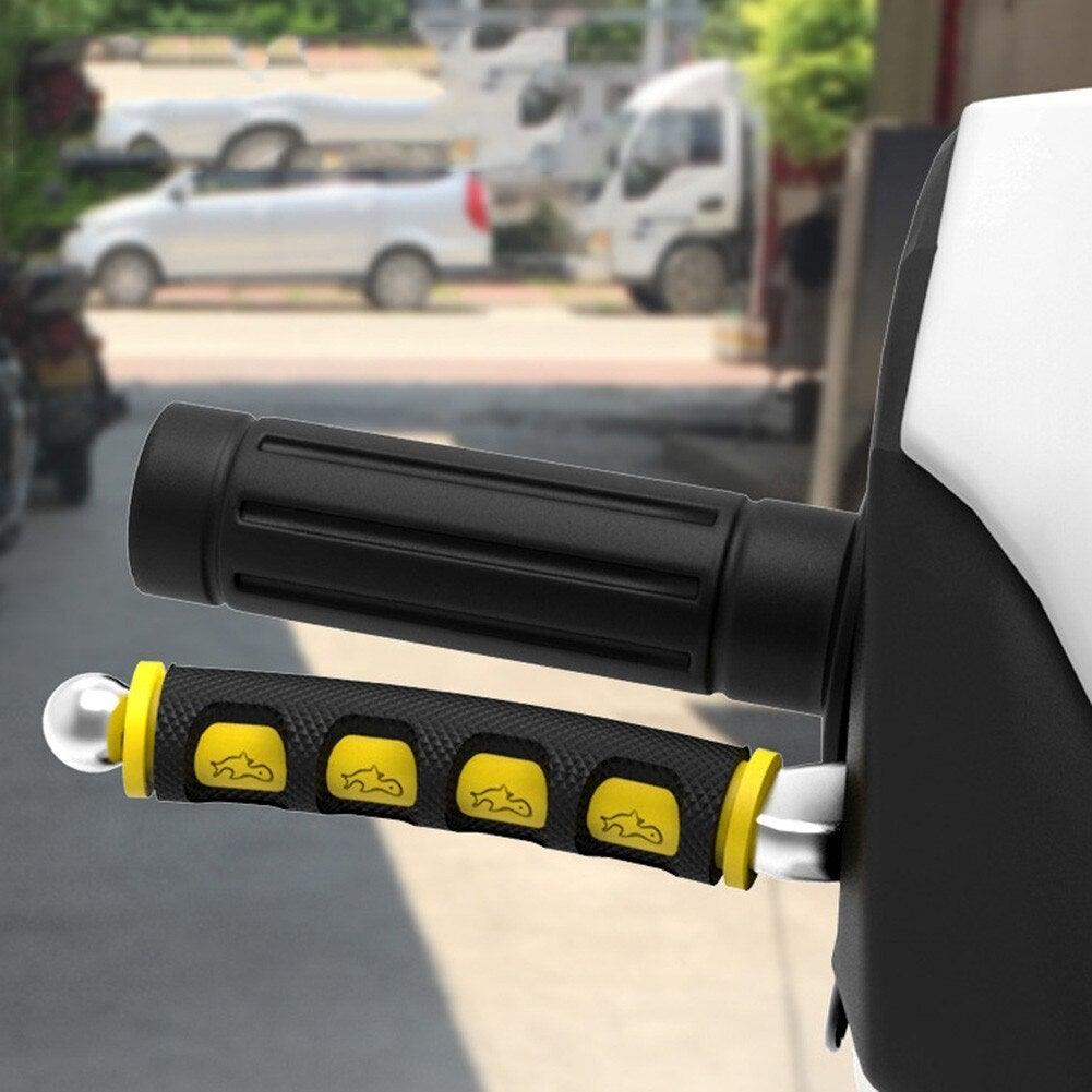 Protection de poignée de moto, Housse de levier de frein et d'embrayage de moto, Poignée de klaxon, Guidon électrique, Poignée de frein en caoutchouc antidérapante pour vélo avec embout, Absorption des chocs, Confortable, Accessoires de vélo