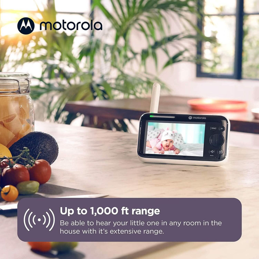 Moniteur bébé vidéo Motorola PIP1500 Connect - Moniteur bébé vidéo Wi-Fi 5" avec caméra (reconditionné)