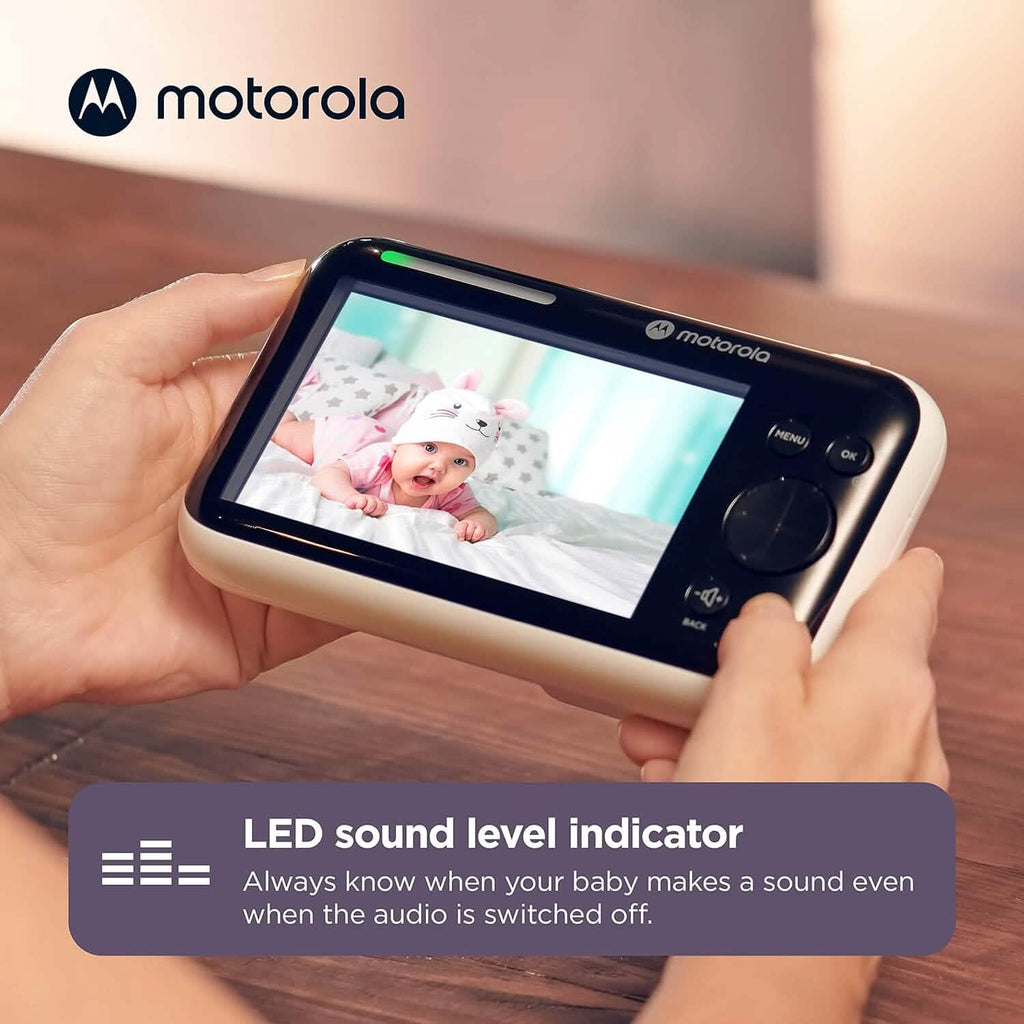 Moniteur bébé vidéo Motorola PIP1500 Connect - Moniteur bébé vidéo Wi-Fi 5" avec caméra (reconditionné)