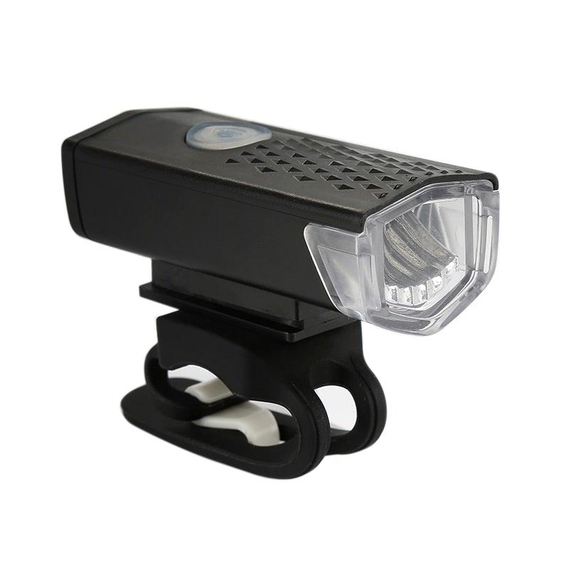 Lumière de vélo rechargeable USB, 300 lumens, 3 modes, lampe frontale et arrière, super lumineuse, pour le cyclisme de nuit