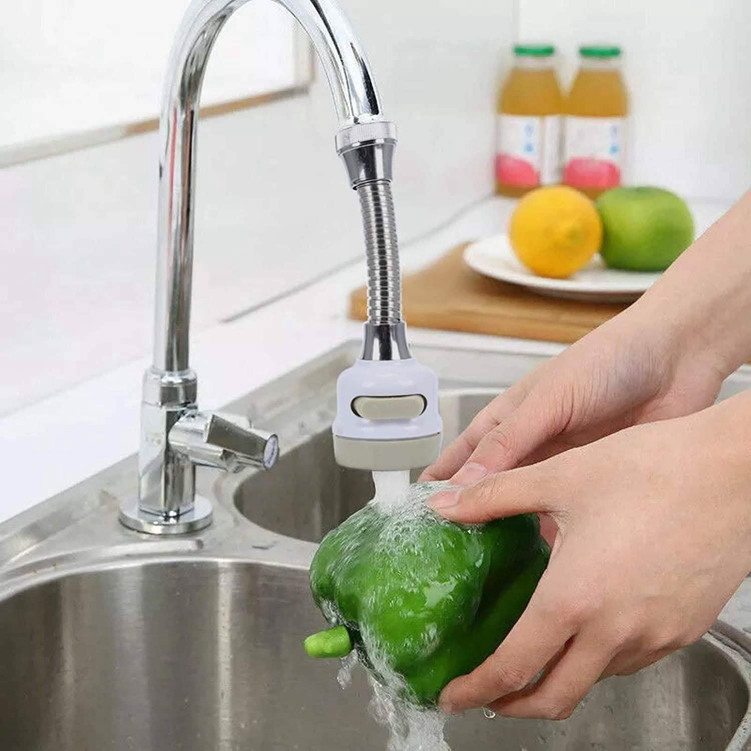 Tête de robinet de cuisine mobile rotative à 360°