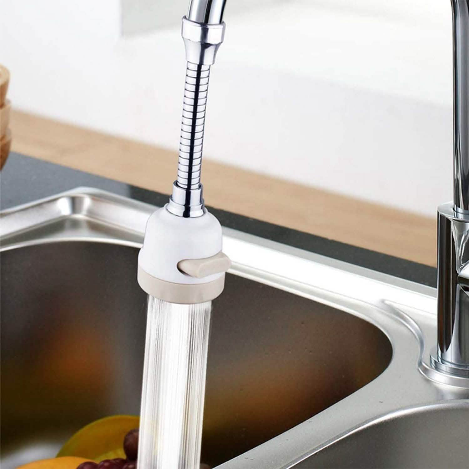 Tête de robinet de cuisine mobile rotative à 360°