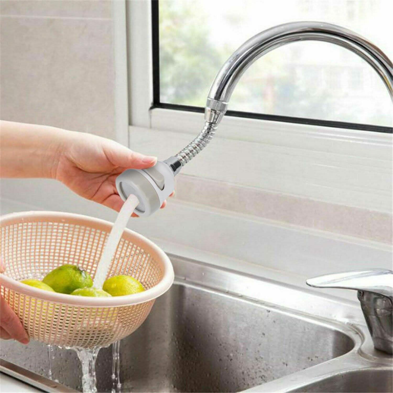 Tête de robinet de cuisine mobile rotative à 360°
