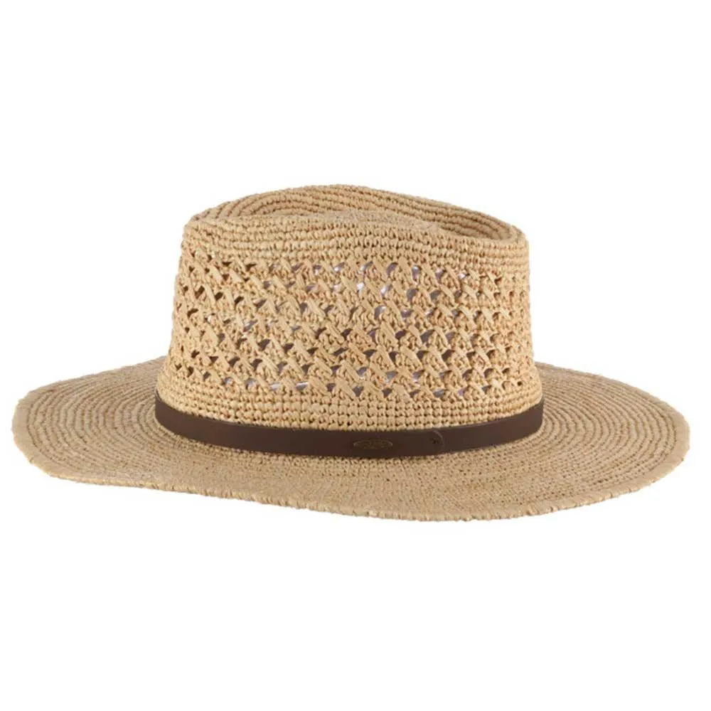 Scala Puerto - Chapeau Fedora en paille