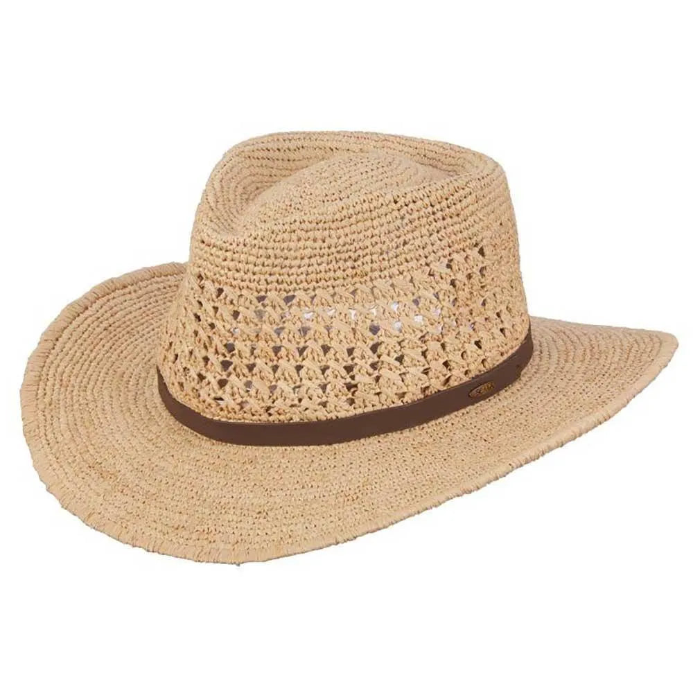 Scala Puerto - Chapeau Fedora en paille