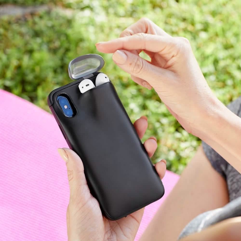 Coque iPhone avec support AirPods
