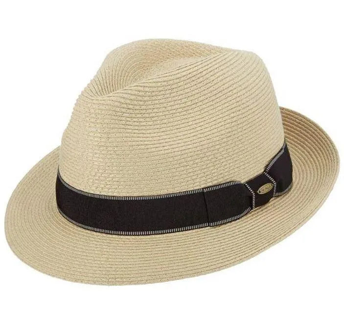 Scala Wyatt - Chapeau Fedora en paille