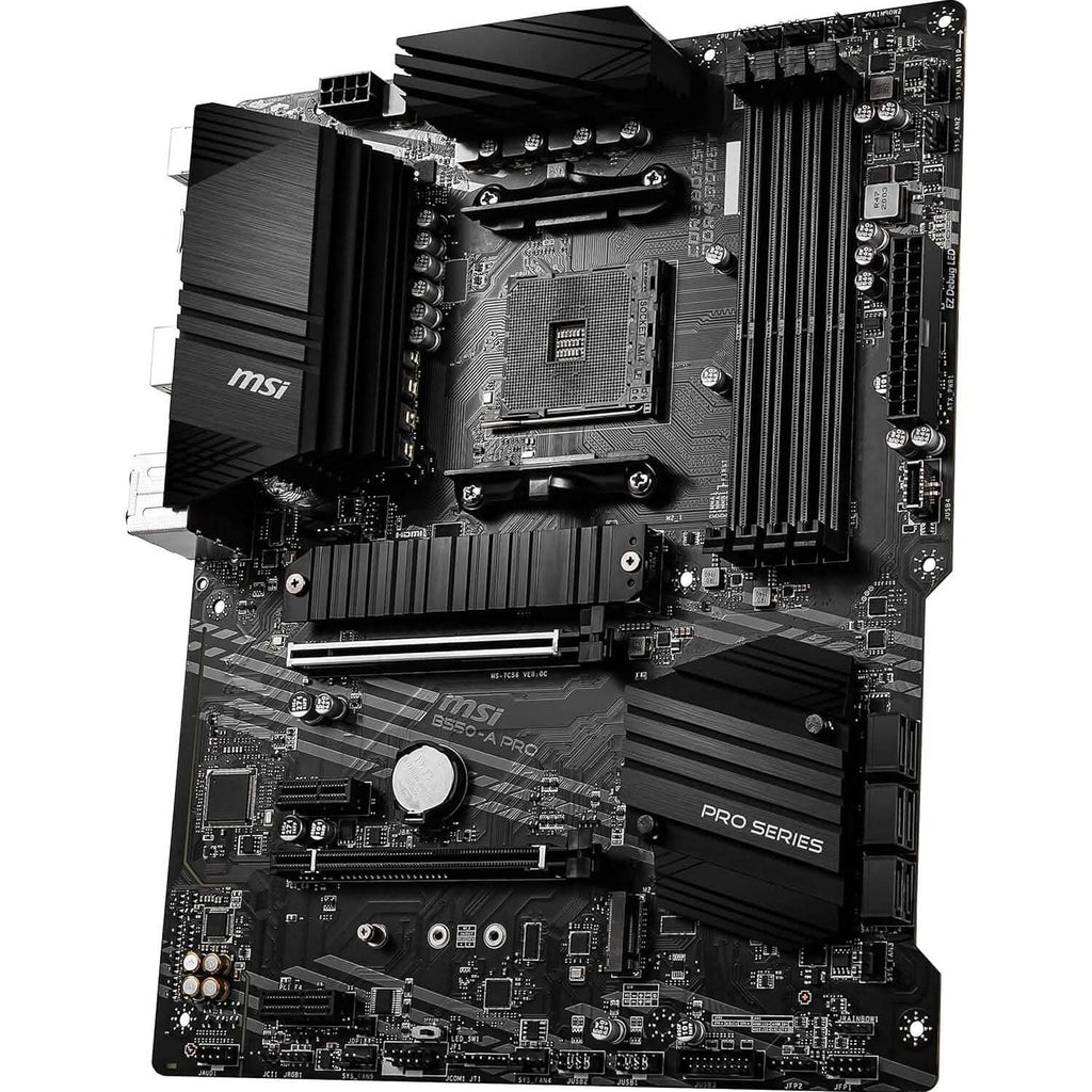 Carte mère MSI B550-A PRO ProSeries (AMD AM4, DDR4, PCIe 4.0, SATA 6Gb/s, M.2, USB 3.2 Gen 2, HDMI/DP, ATX) (Reconditionné)