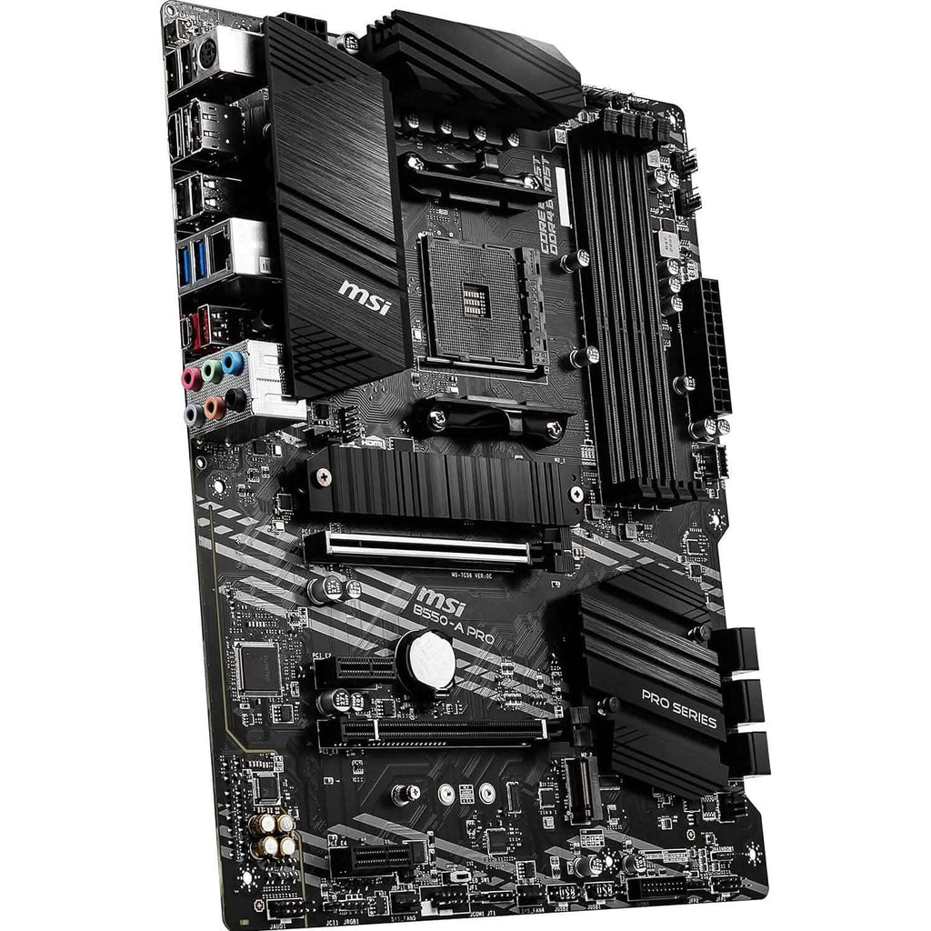 Carte mère MSI B550-A PRO ProSeries (AMD AM4, DDR4, PCIe 4.0, SATA 6Gb/s, M.2, USB 3.2 Gen 2, HDMI/DP, ATX) (Reconditionné)