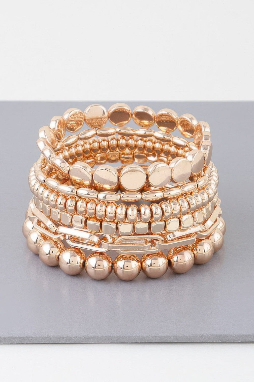 Bracelet perles et chaîne multiples