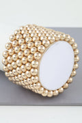 Bracelet manchette multi-perles