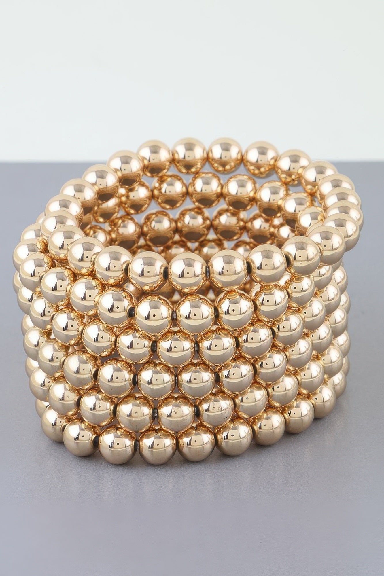 Bracelet manchette multi-perles