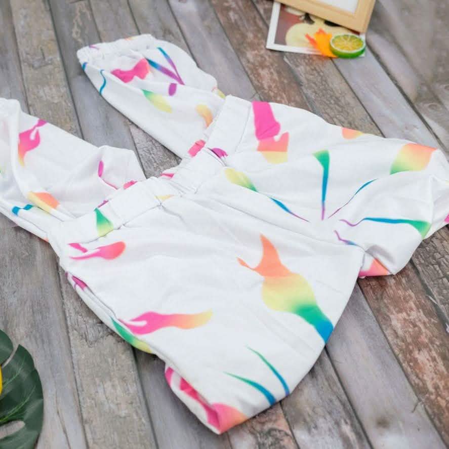 Pantalon de jogging tie-dye multicolore