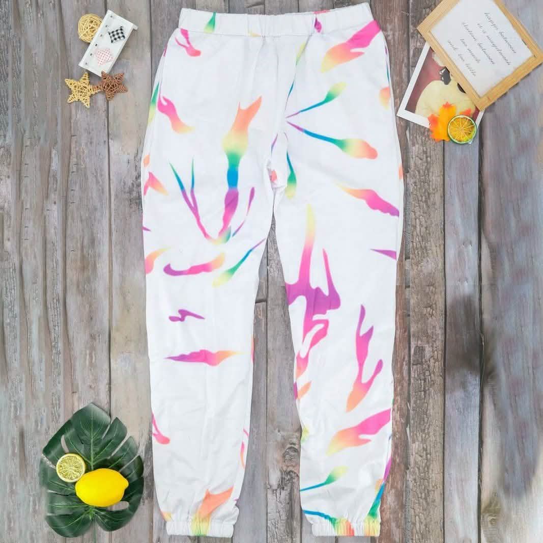 Pantalon de jogging tie-dye multicolore