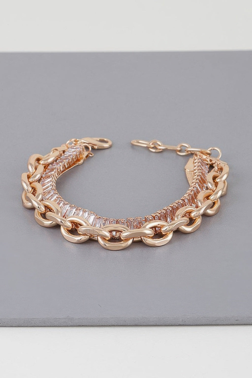 Bracelet multi-chaînes en cristal