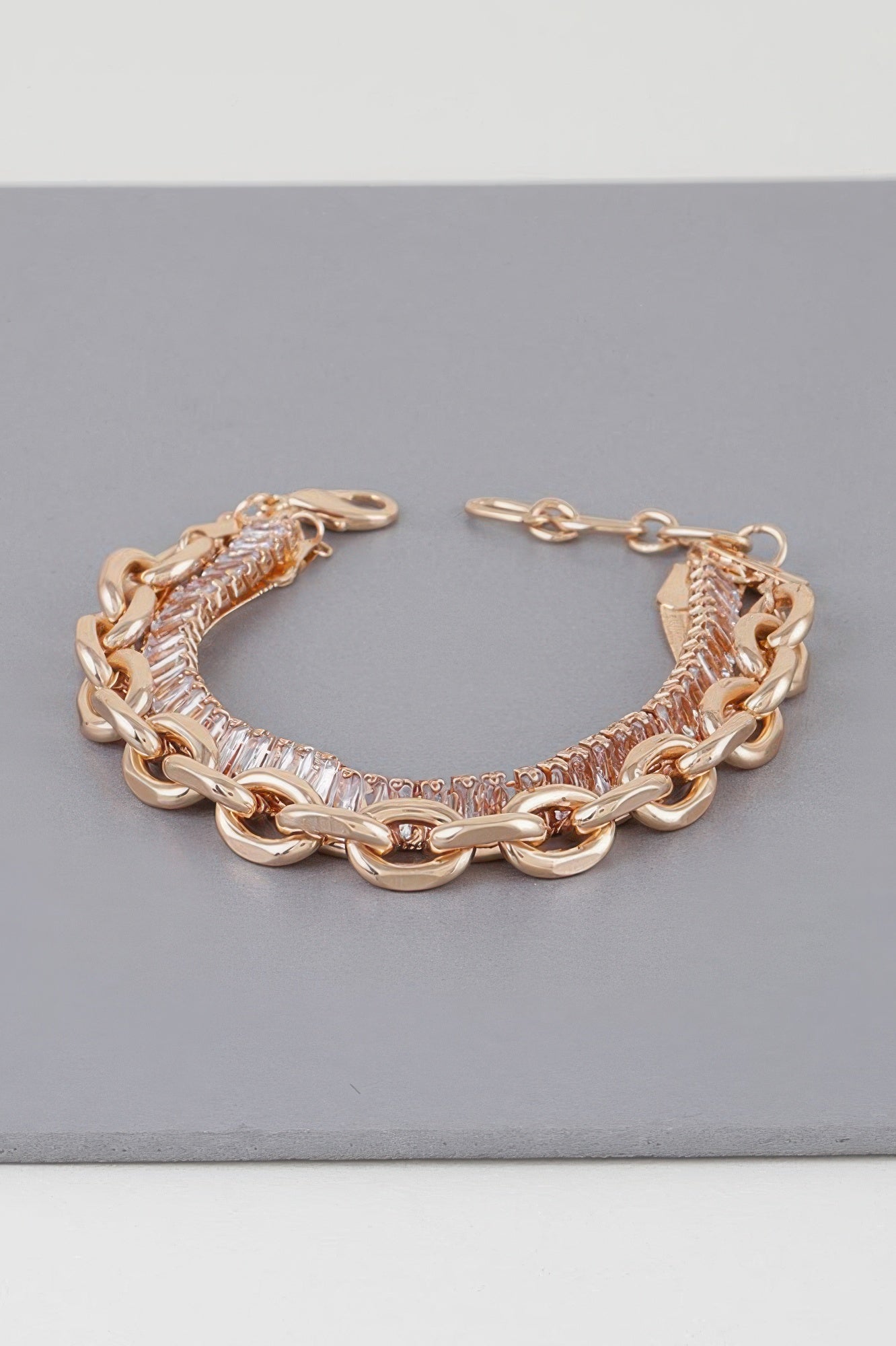 Bracelet multi-chaînes en cristal