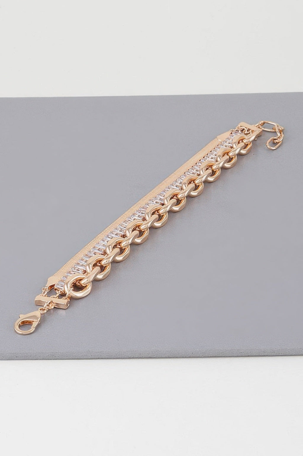 Bracelet multi-chaînes en cristal