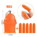 Protection de doigt multifonctionnelle en silicone, 1 ensemble, avec lame pour fruits et légumes, couteau de pouce, protège-doigts, accessoires de cuisine.