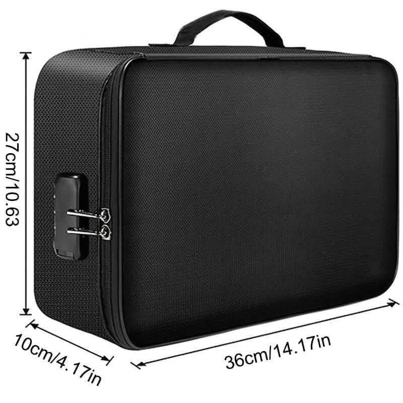 Sac de rangement multi-couches pour documents, billets, certificats et organisateur de fichiers