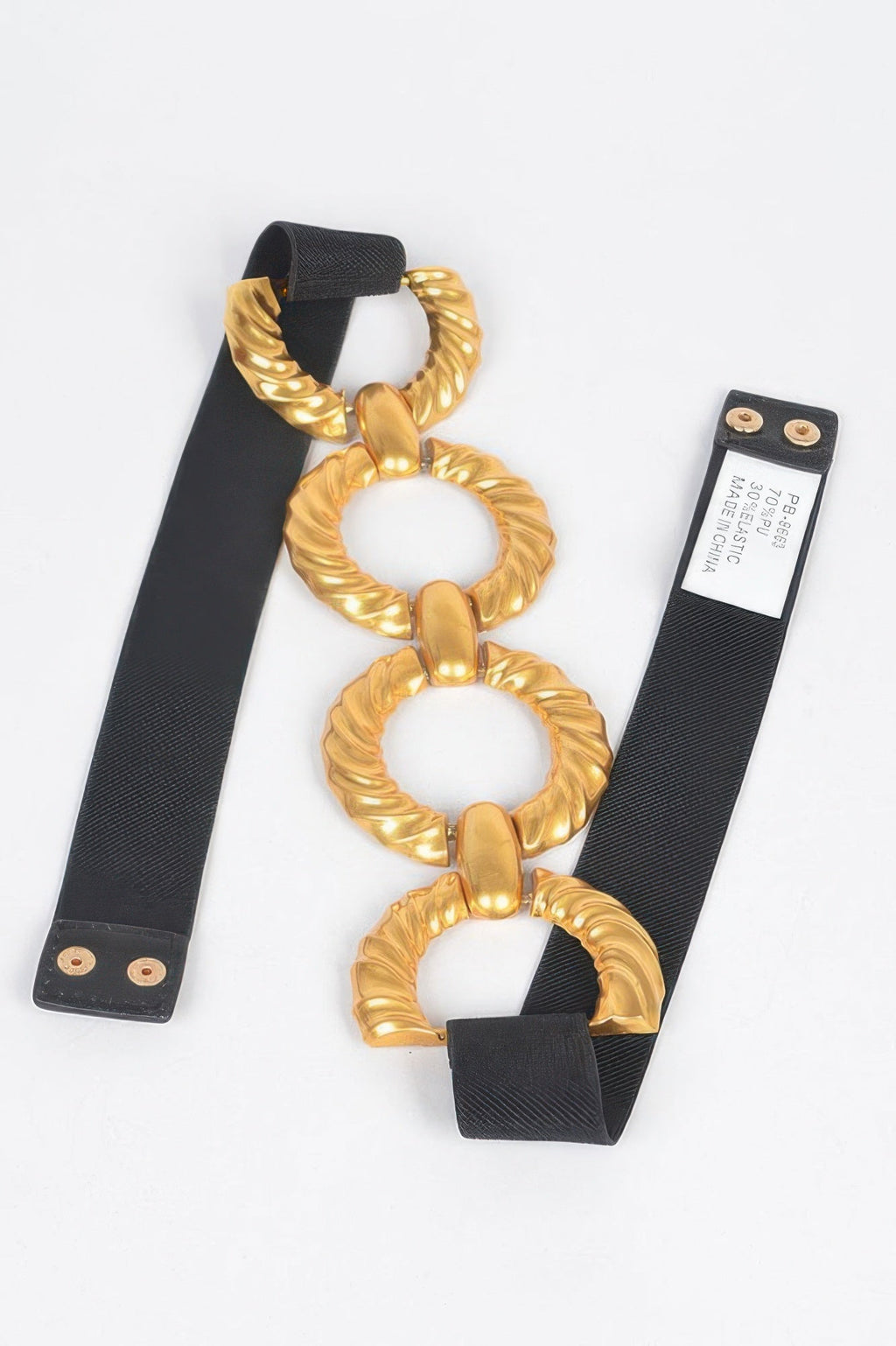 Ceinture élastique à boucle multi-métal