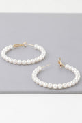 Boucles d'oreilles créoles multi-perles