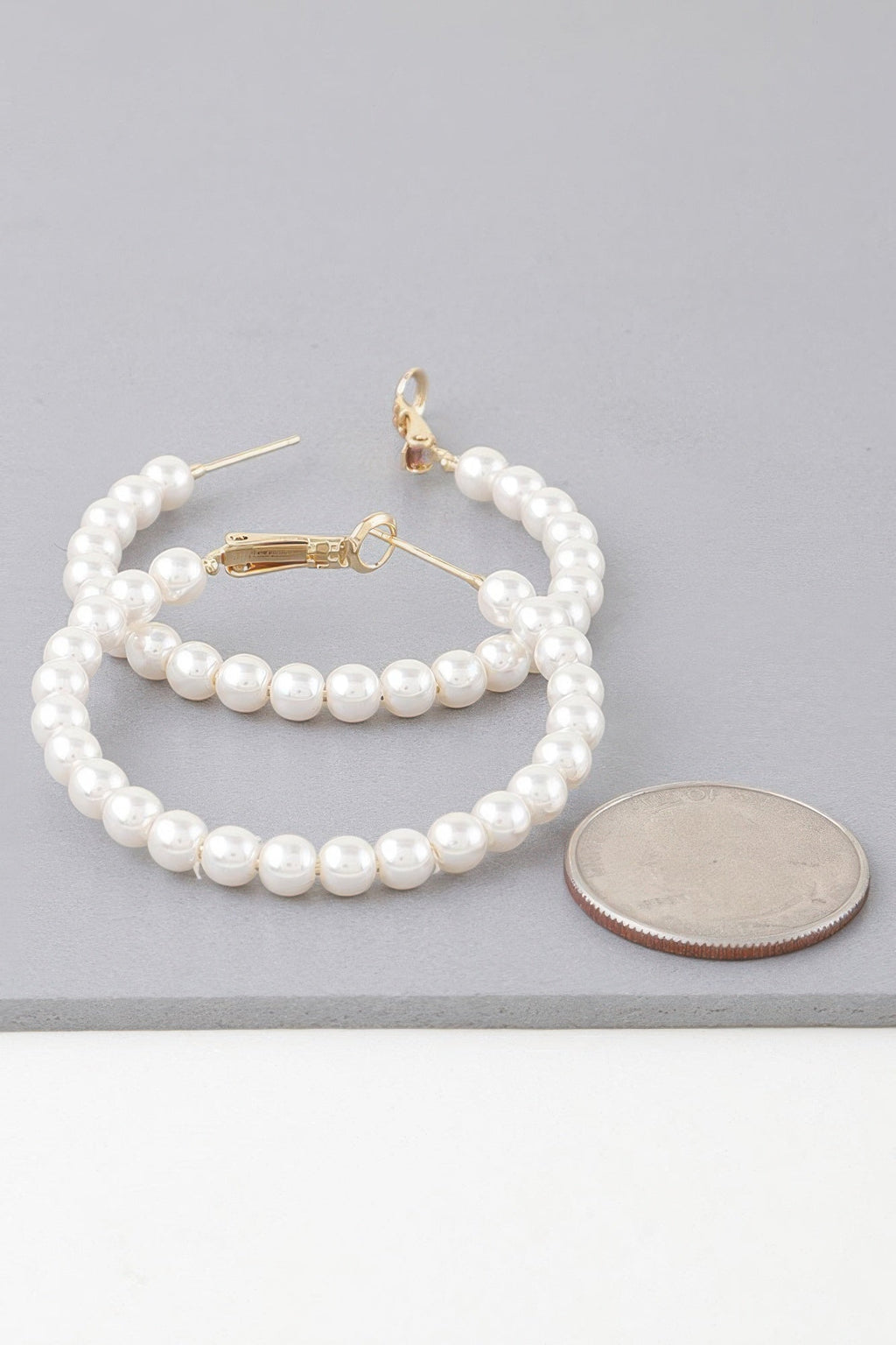Boucles d'oreilles créoles multi-perles