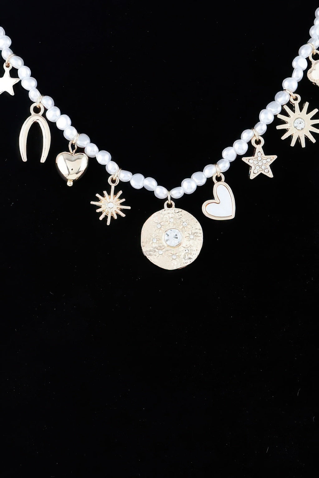 Collier multicharme avec perles