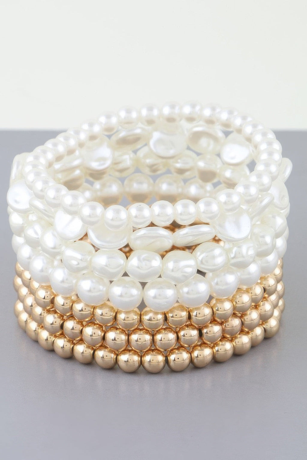 Bracelet perlé multi-pierres