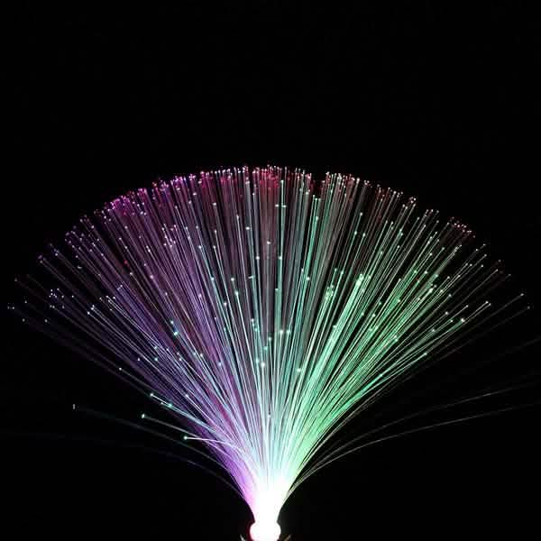 Lampe à fibres optiques à LED multicolores
