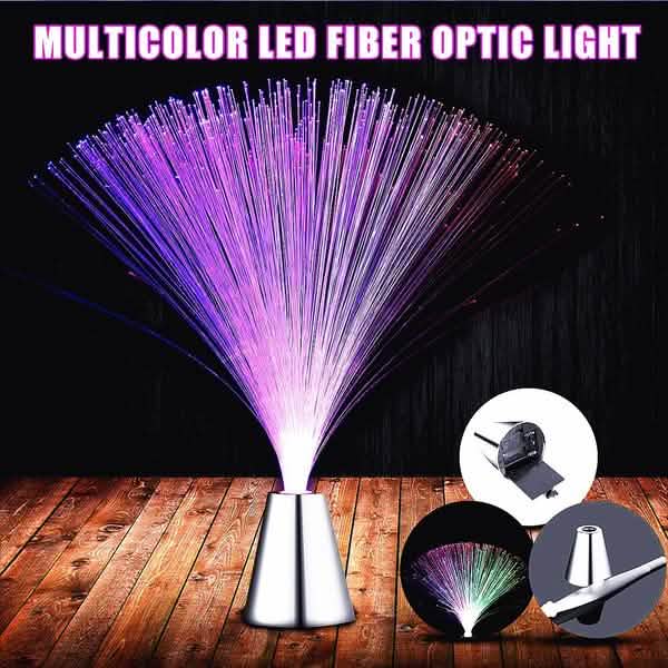 Lampe à fibres optiques à LED multicolores