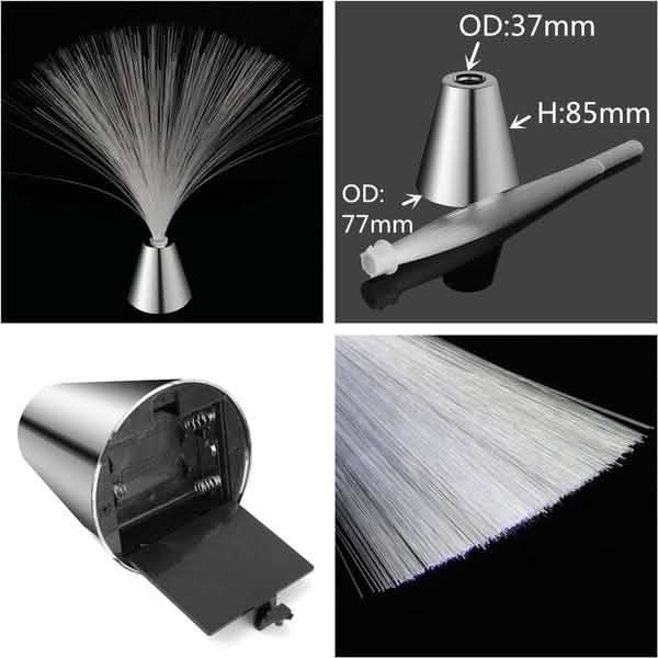 Lampe à fibres optiques à LED multicolores
