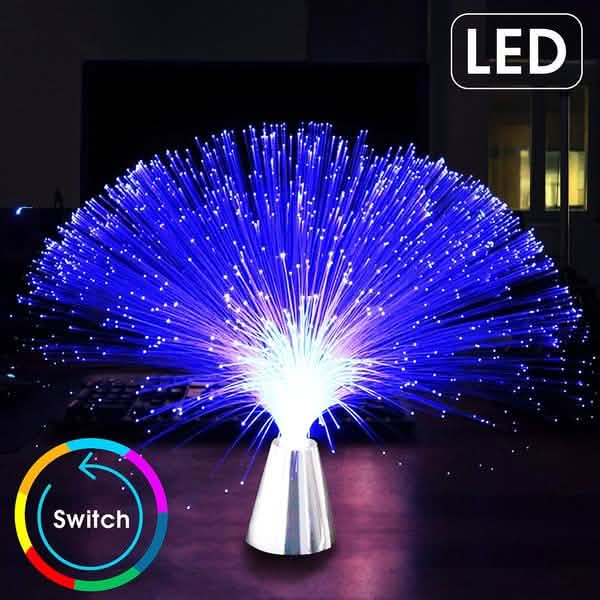 Lampe à fibres optiques à LED multicolores