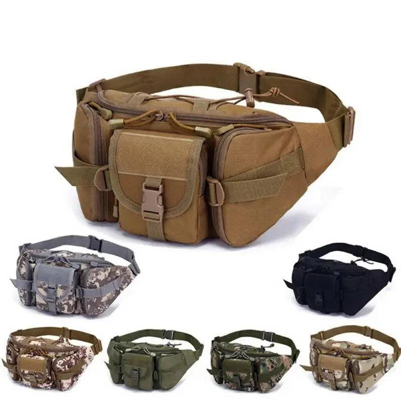 Sac de taille militaire tactique multifonctionnel, design classique, pour sports de plein air, course à pied, voyage, pour hommes