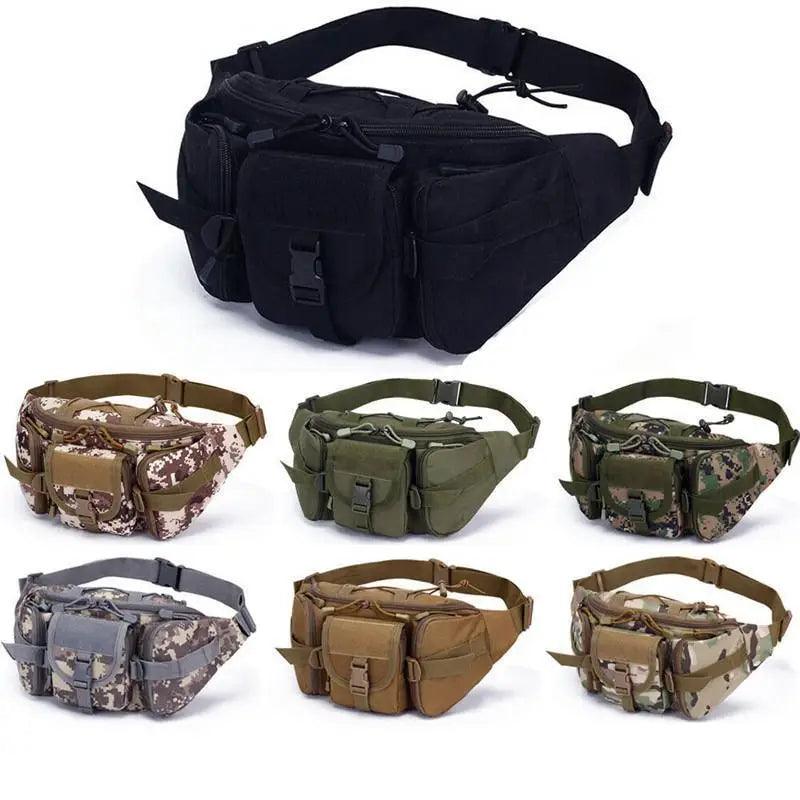 Sac de taille militaire tactique multifonctionnel, design classique, pour sports de plein air, course à pied, voyage, pour hommes