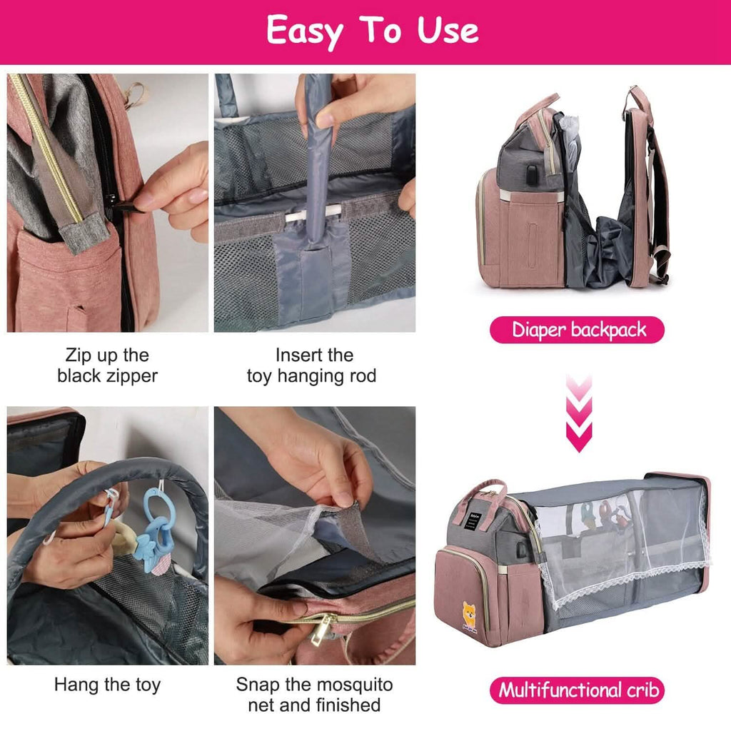Sac à dos à langer multifonctionnel