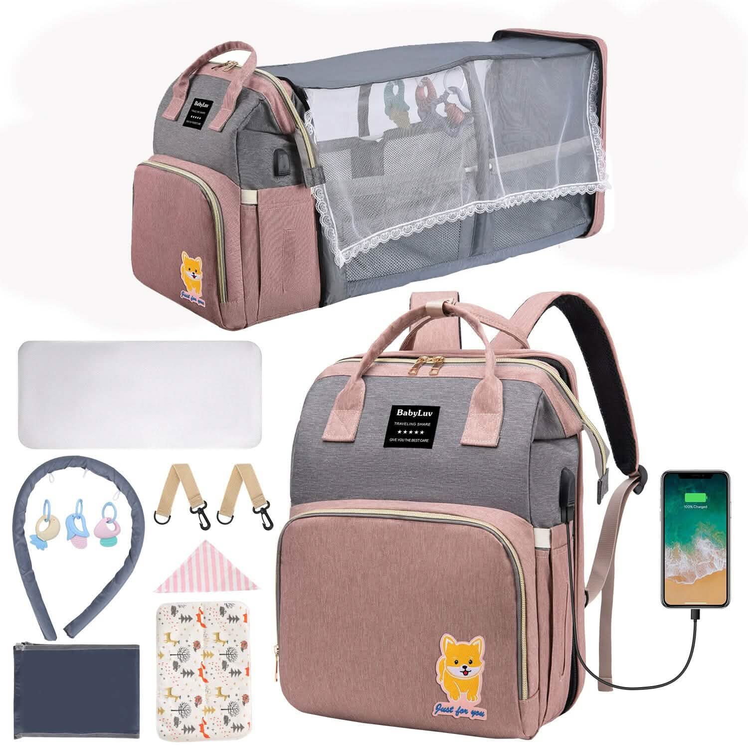Sac à dos à langer multifonctionnel