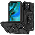 Coque de protection multifonctionnelle robuste avant et arrière antichoc pour iPhone 13 12 11 Pro Max X Max 8 Plus avec béquille rotative pour appareil photo, coque antichoc robuste