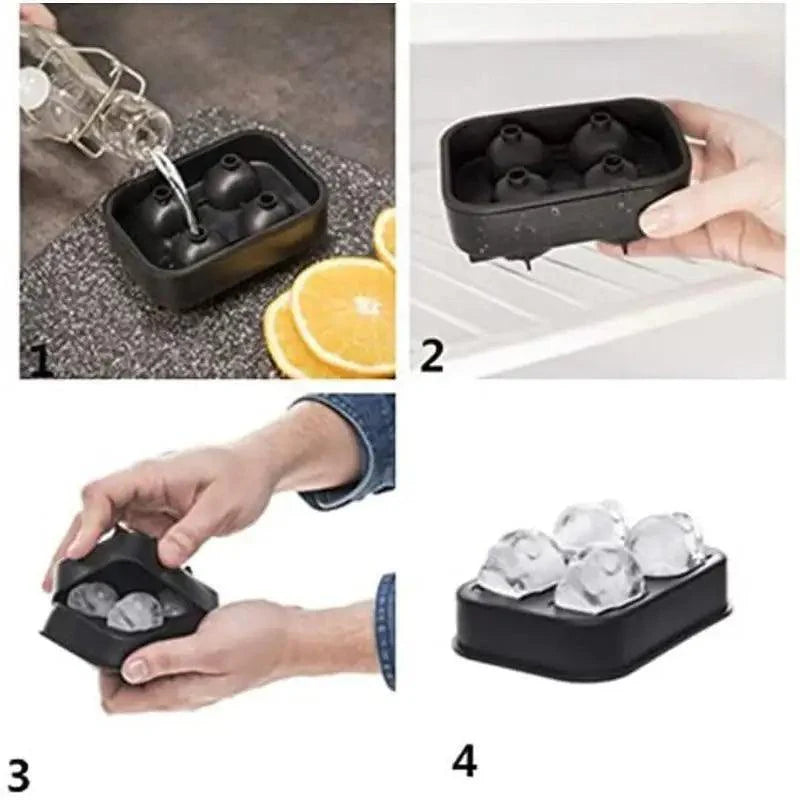 Machine à glaçons multifonctionnelle, moule de plateau créatif en gel de silice en forme de pistolet, de balle, de crâne, pour la maison, le bar, la fête, outil de bar à whisky et crème glacée.