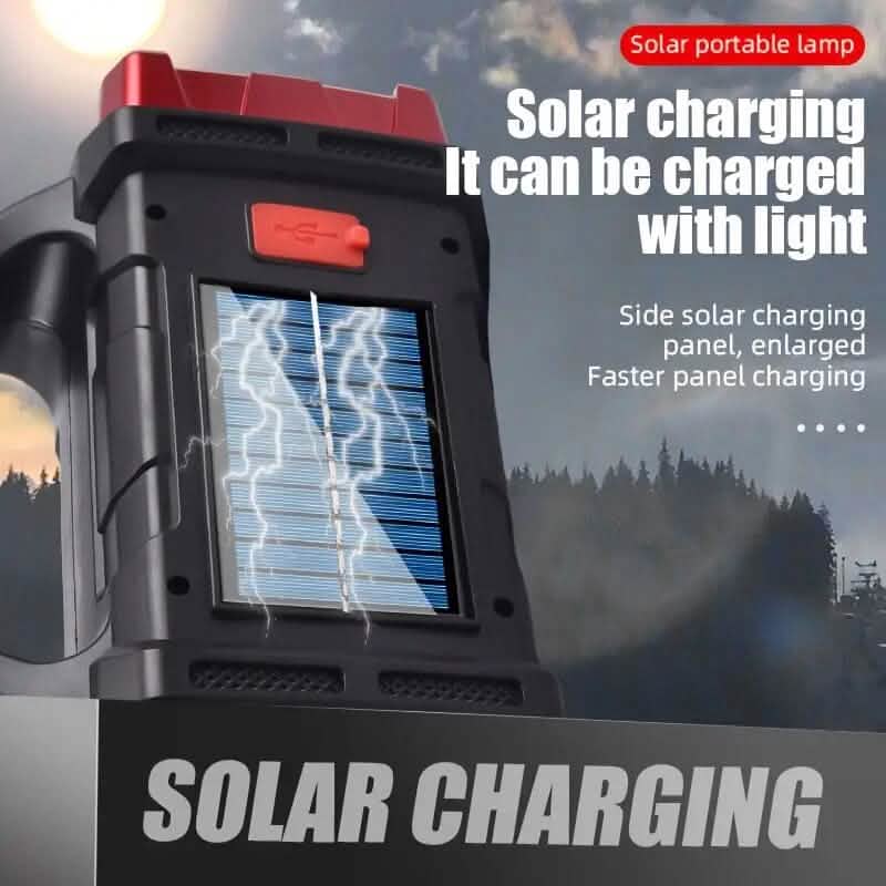 Lanterne de camping solaire LED multifonctionnelle