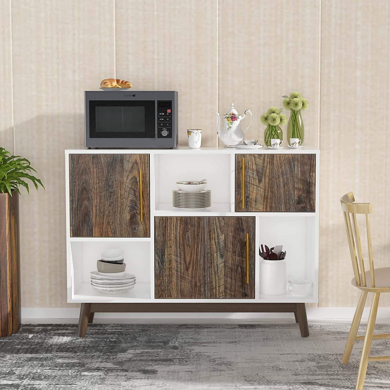 Meuble de rangement multifonctionnel Buffet moderne ou Bahut de cuisine