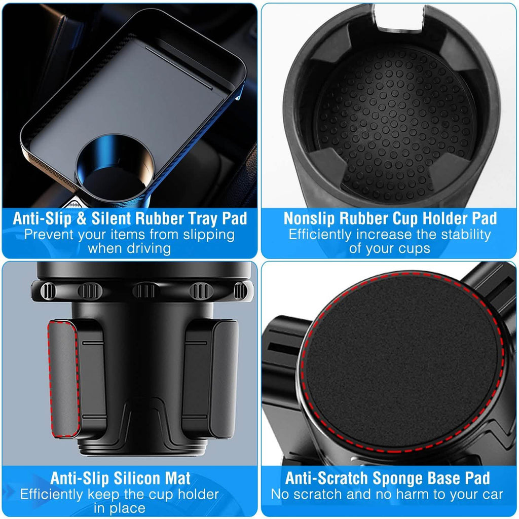 Support de montage multifonctionnel pour porte-gobelet avec plateau détachable